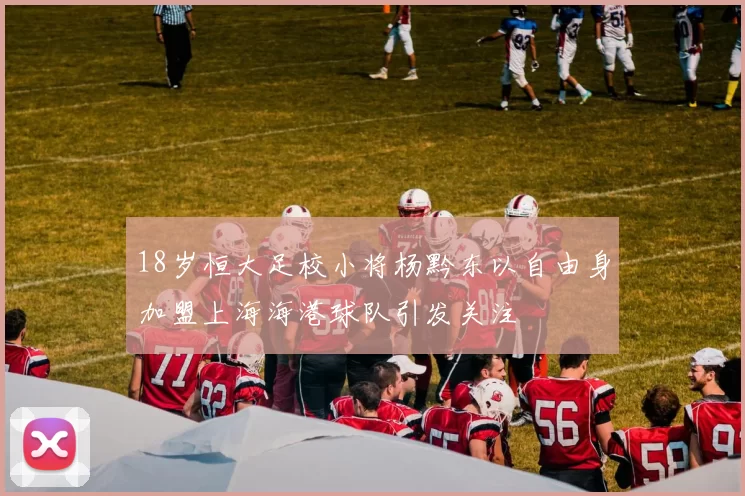 18岁恒大足校小将杨黔东以自由身加盟上海海港球队引发关注